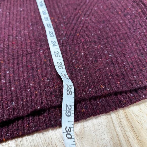 Rag & Bone NWOT Donegal Recycled Wool V Neck Sweater Size M Ribbed Knit Purple - Picture 10 of 10